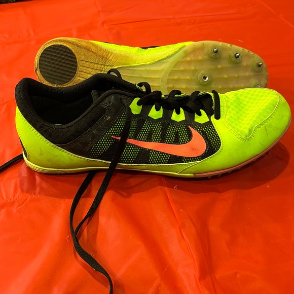 Nike Rival MD track spikes size 13 Green and Pink - Picture 1 of 2